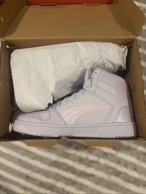 Puma Lavender High-Top Sneaker